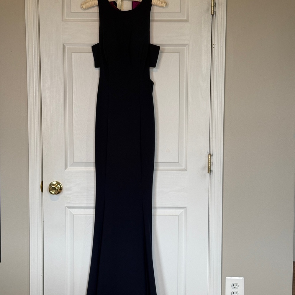 Navy Cut Out Maxi Dress